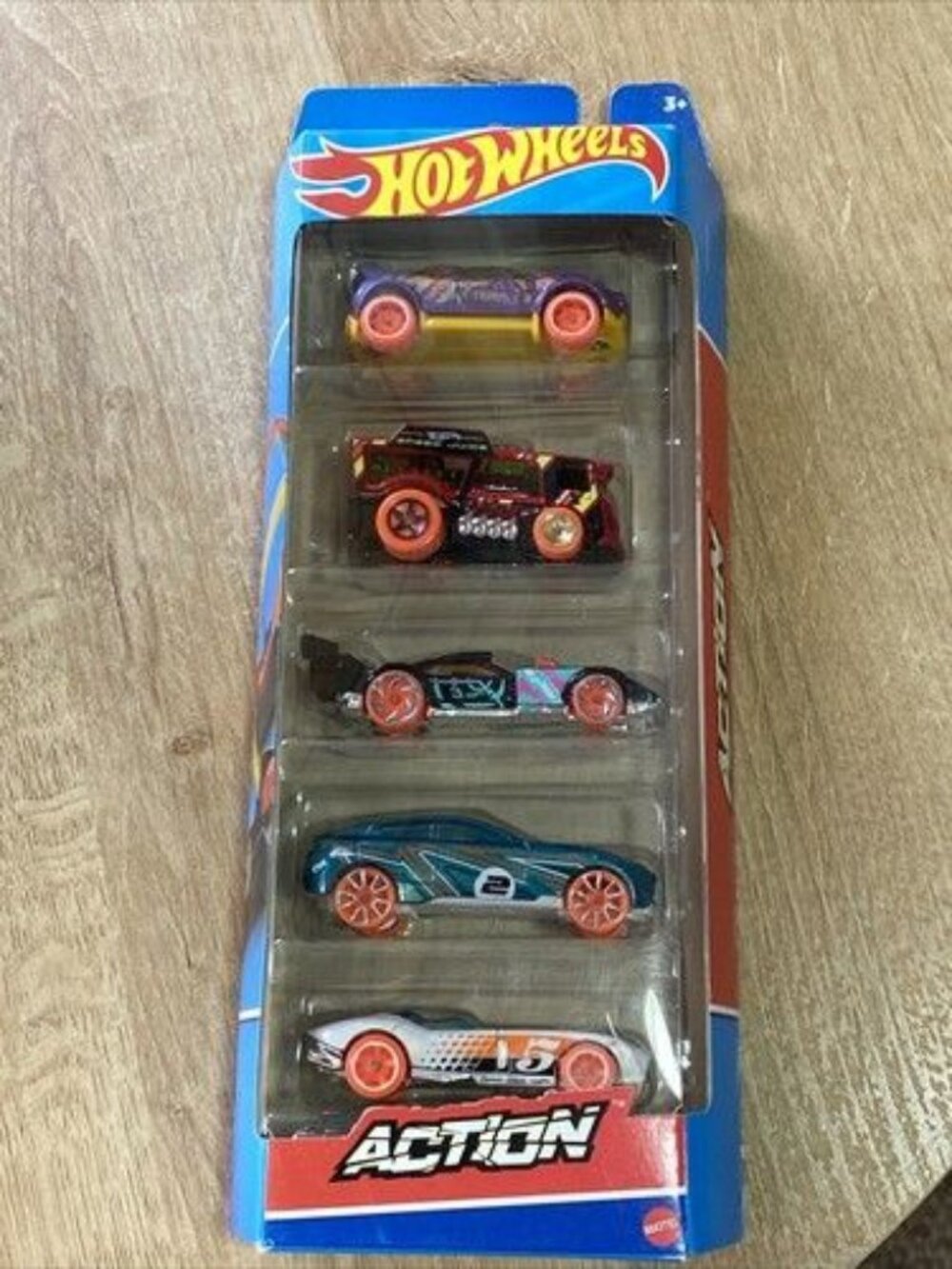 2021 Hot Wheels 5 Pack GTN44 Action Track Stars Gazella GT/Hi-Tech Missile NIB